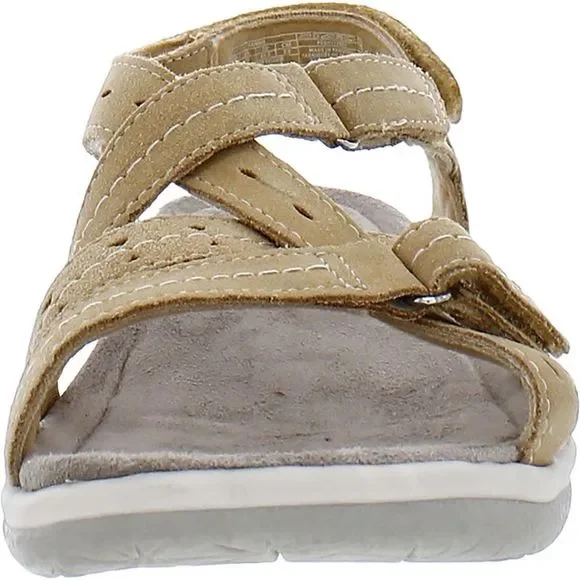 Earth Origins Womens Sammie Yellow Suede Open Toe Sport Sandals Shoes NWOB - Picture 2 of 4